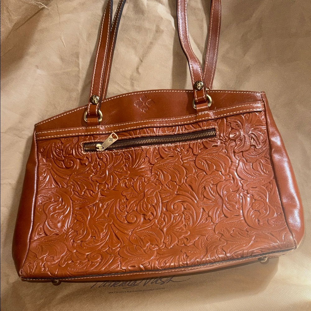 Patricia Nash “Ponticelli Tooled Leather Tote